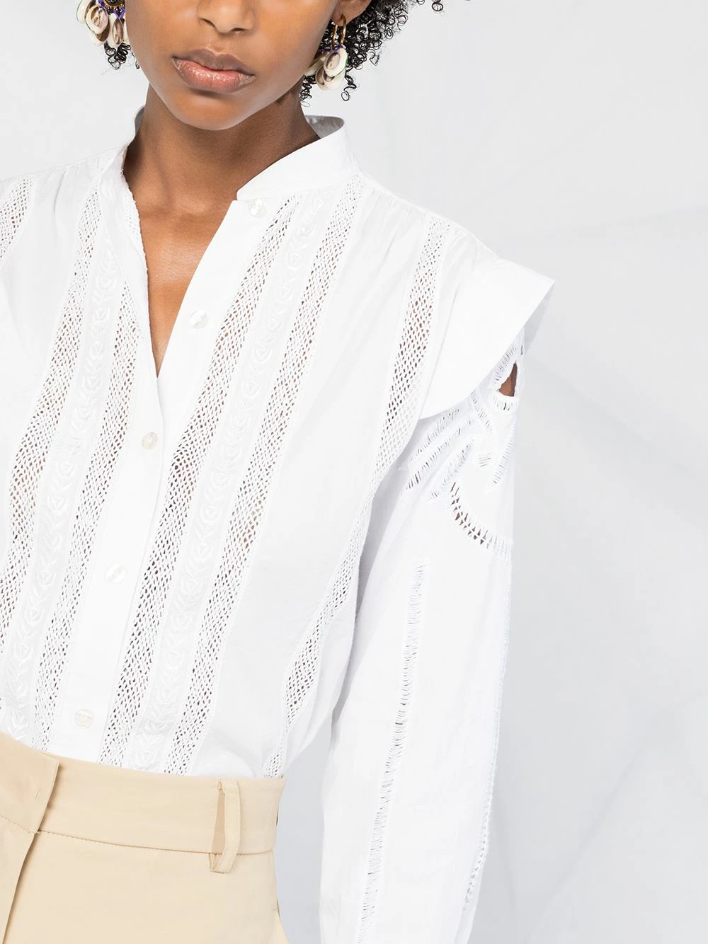 ETRO Chemise à empiècements perforés Prix Équitable chemises femme 5 ETRO chemise à empiècements perforés
