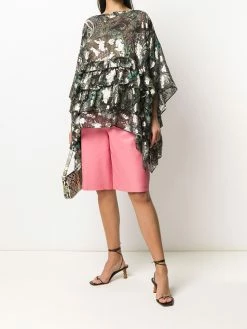 ETRO top volanté en brocard