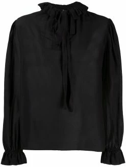 ETRO blouse à col volanté