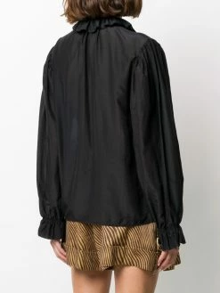 ETRO blouse à col volanté