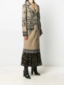 ETRO manteau à motif cachemire