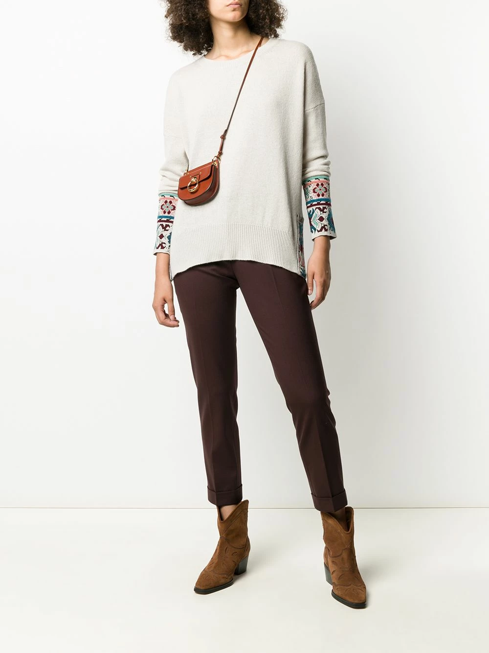 ETRO Prix Raisonnable Pantalon slim à design crop pantalons raccourcis femme 2 ETRO pantalon slim à design crop