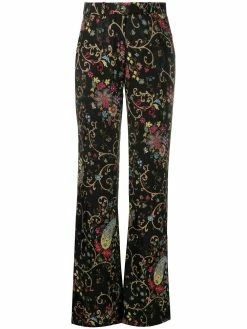 ETRO pantalon imprimé à taille haute
