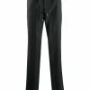 ETRO pantalon rayé à taille à lien de resserrage
