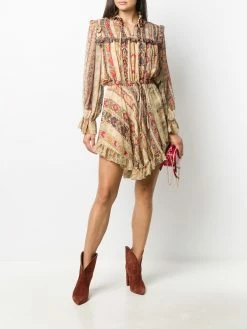 ETRO robe fleurie à volants