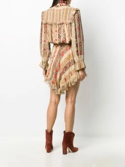 ETRO robe fleurie à volants