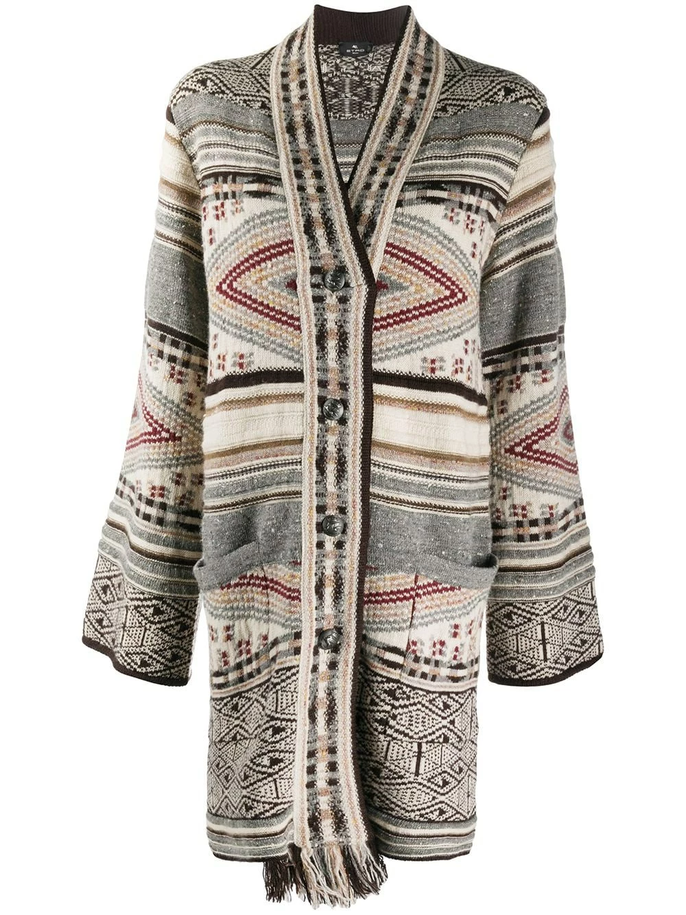 ETRO Cardigan à détails de franges Prix Cassé cardigans femme 1 ETRO cardigan à détails de franges