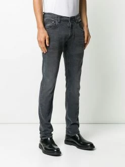 ETRO jean skinny à logo brodé
