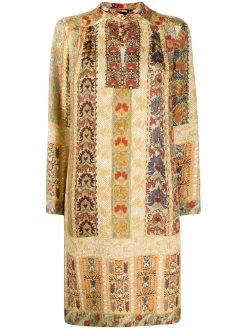 ETRO robe rayée à fleurs