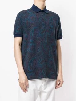 ETRO polo à imprimé cachemire