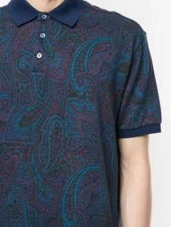 ETRO polo à imprimé cachemire