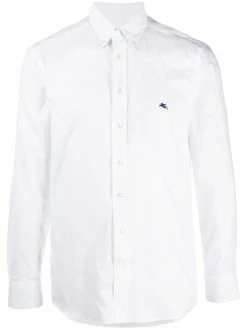 ETRO chemise à logo brodé