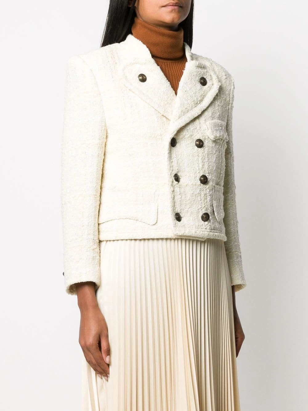 ETRO Meilleure qualité Veste crop à boutonnière croisée vestes militaires femme 3 ETRO veste crop à boutonnière croisée