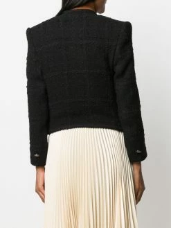 ETRO veste crop à boutonnière croisée