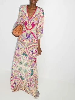 ETRO robe Idra longue à motif cachemire