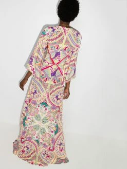 ETRO robe Idra longue à motif cachemire
