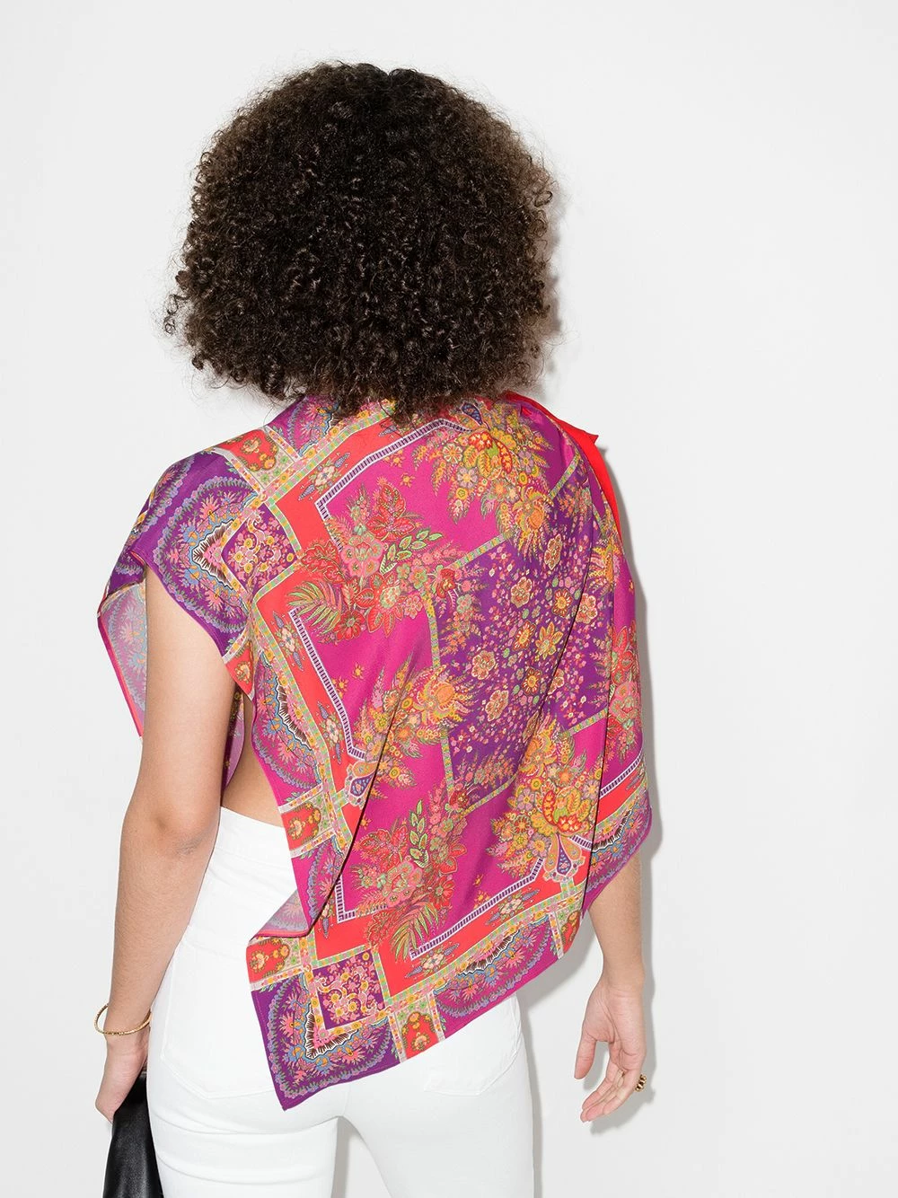 Prix Ourlé ETRO Haut asymétrique à fleurs blouses femme 3 ETRO haut asymétrique à fleurs