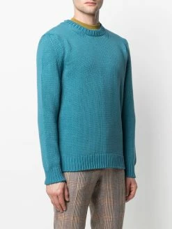 ETRO pull en maille intarsia à encolure ronde