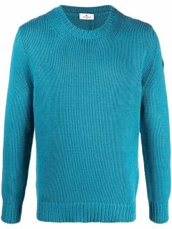 ETRO pull en maille intarsia à encolure ronde