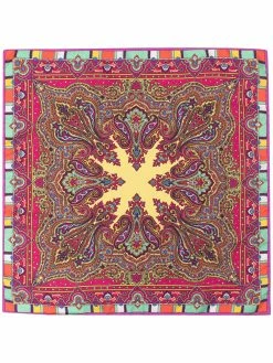 ETRO carré de poche à motif cachemire