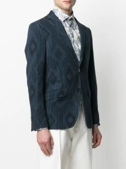 ETRO blazer à motif diamant