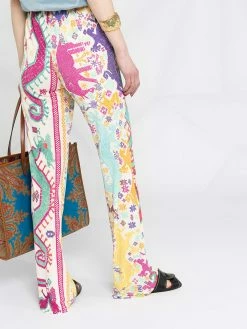 ETRO pantalon ample à imprimé géométrique