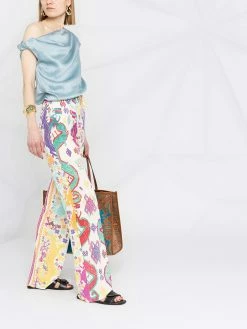 ETRO pantalon ample à imprimé géométrique
