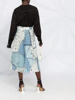 ETRO jupe mi-longue à imprimé patchwork