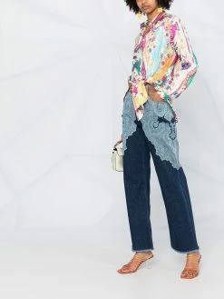 ETRO jean ample à motif cachemire