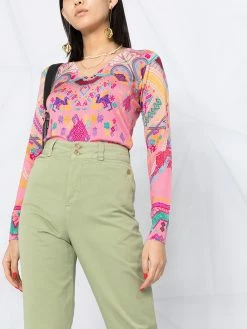 ETRO pantalon droit à taille haute