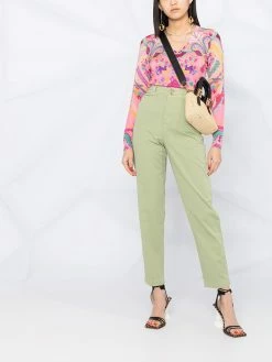 ETRO pantalon droit à taille haute