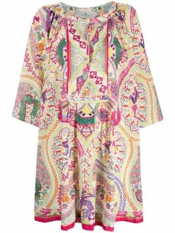 ETRO robe imprimée à ouverture goutte-d'eau