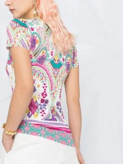 ETRO haut en maille à manches courtes