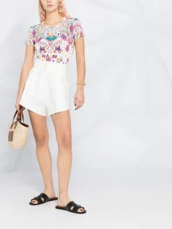 ETRO haut en maille à manches courtes