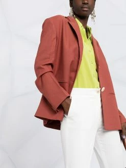 ETRO pantalon slim court à taille haute