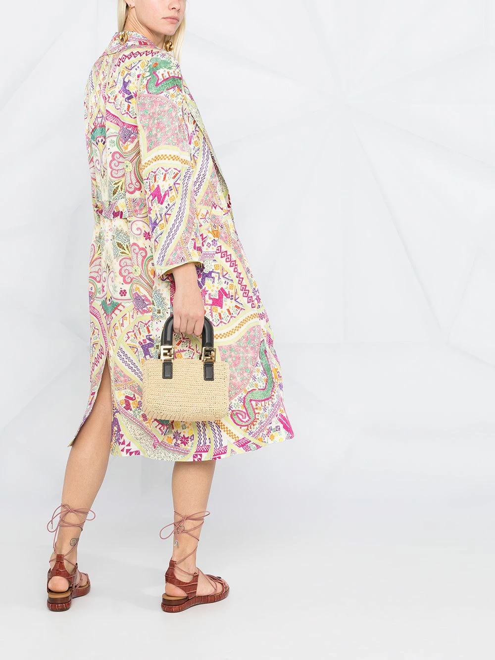 ETRO Prix Affortable Manteau à imprimé abstrait manteaux à simple boutonnage femme 6 ETRO manteau à imprimé abstrait