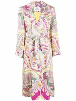 ETRO manteau à imprimé abstrait