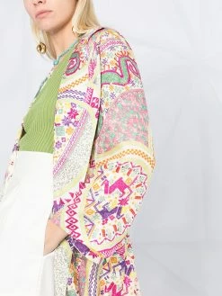 ETRO Prix Affortable Manteau à imprimé abstrait manteaux à simple boutonnage femme 12 ETRO manteau à imprimé abstrait