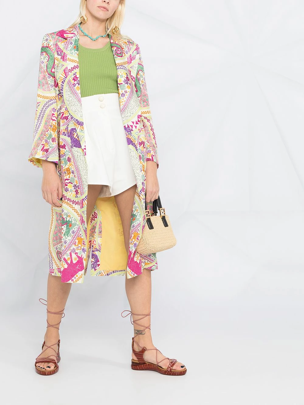 ETRO Prix Affortable Manteau à imprimé abstrait manteaux à simple boutonnage femme 2 ETRO manteau à imprimé abstrait