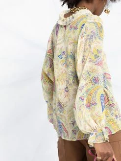 ETRO blouse imprimée à effet de transparence