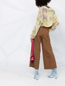 ETRO blouse imprimée à effet de transparence