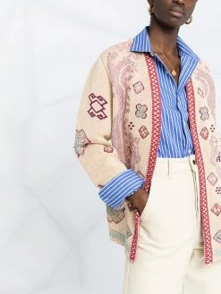 ETRO cardigan en maille intarsia