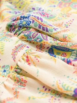 ETRO robe croisée à motif cachemire