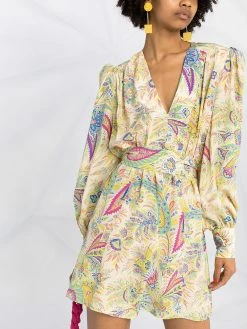 ETRO robe croisée à motif cachemire