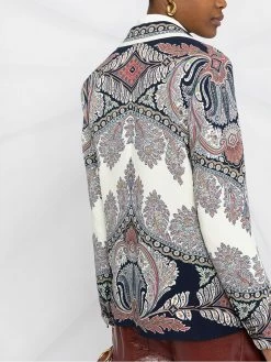 ETRO blazer à imprimé cachemire