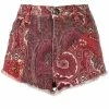 ETRO short en jean à imprimé patchwork