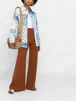 ETRO chemise patchwork à imprimé cachemire