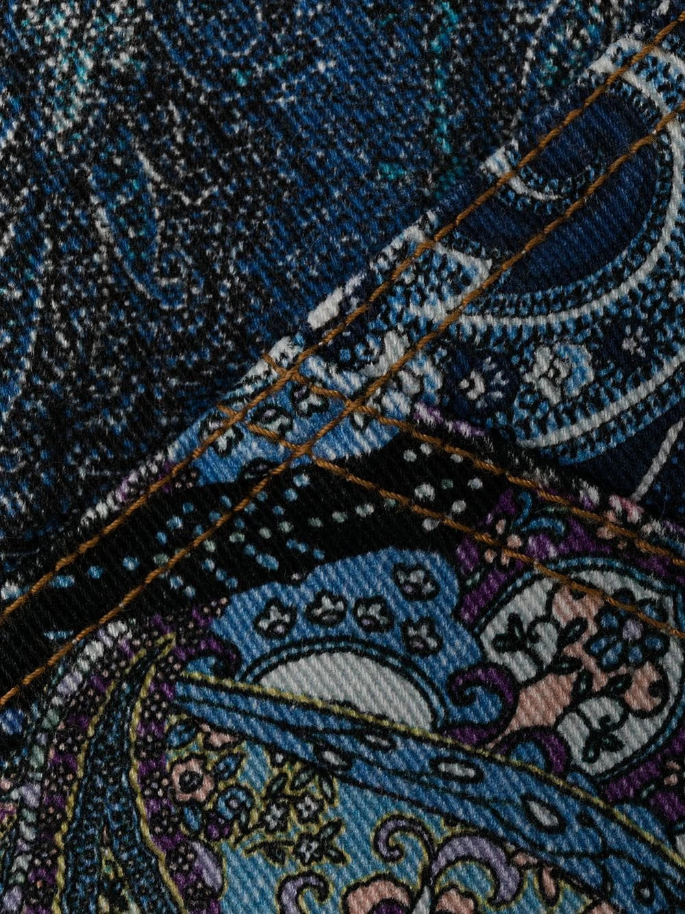 Qualité Garantie ETRO Short en jean à imprimé patchwork shorts courts femme 7 ETRO short en jean à imprimé patchwork