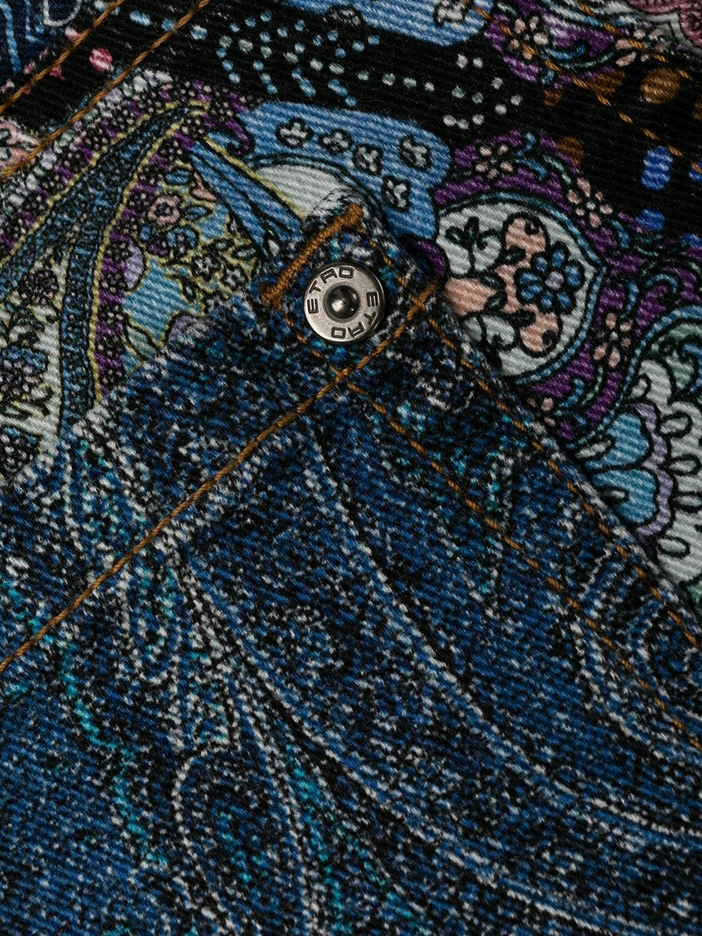 Qualité Garantie ETRO Short en jean à imprimé patchwork shorts courts femme 6 ETRO short en jean à imprimé patchwork