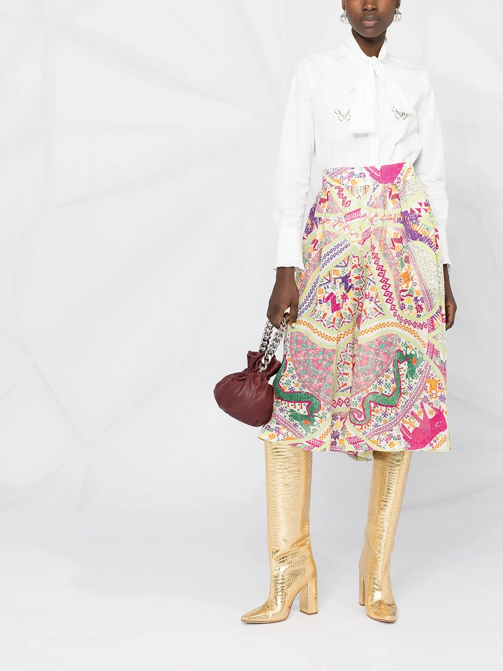 ETRO excellente qualité Jupe plissée à taille haute jupes taille haute femme 2 ETRO jupe plissée à taille haute